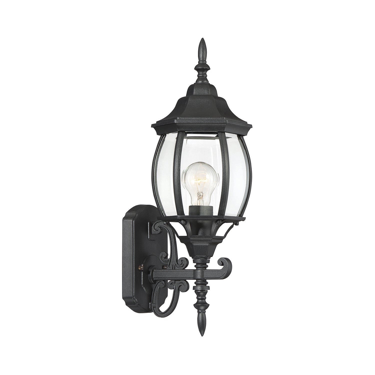 Meridian - M50054BK - One Light Outdoor Wall Sconce - Black