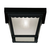 Meridian - M50058BK - One Light Outdoor Flush Mount - Black