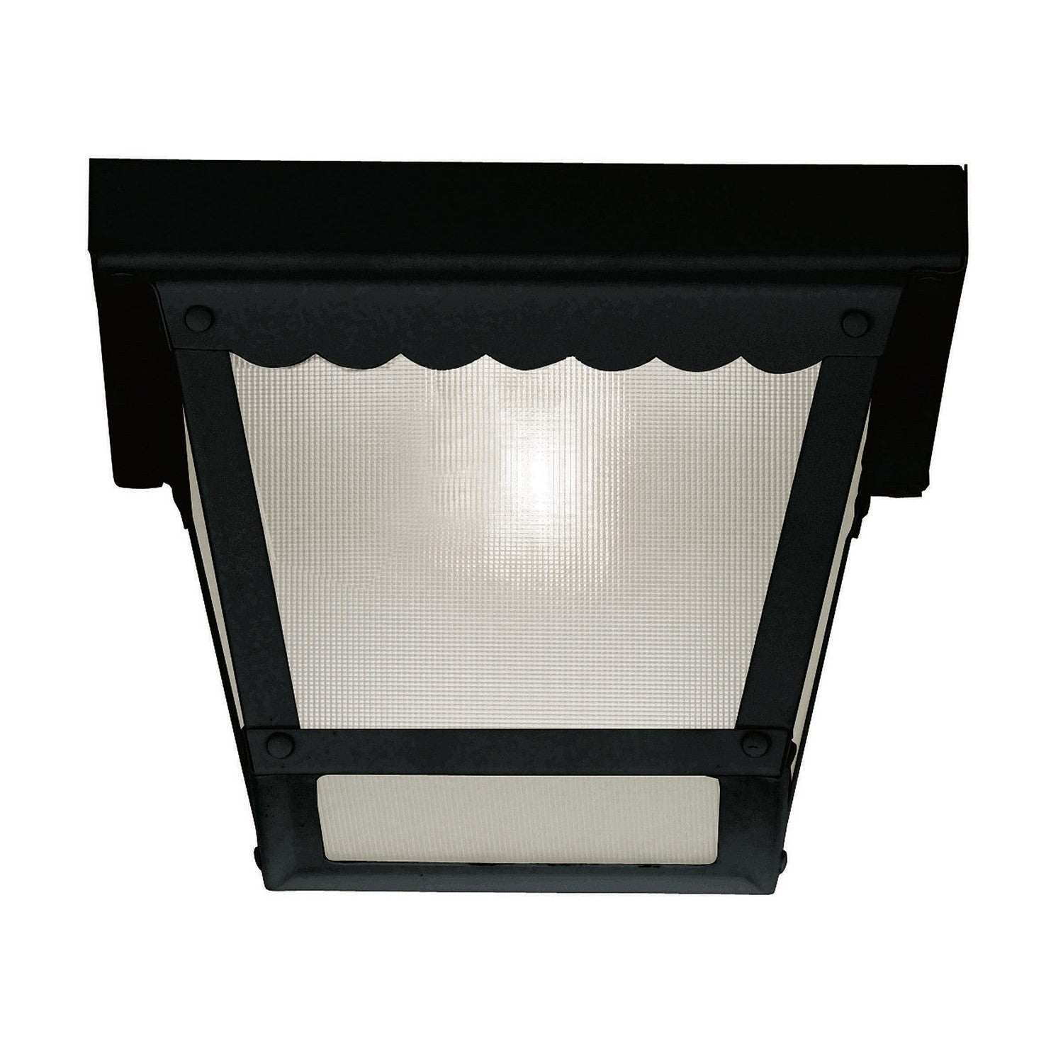 Meridian - M50058BK - One Light Outdoor Flush Mount - Black