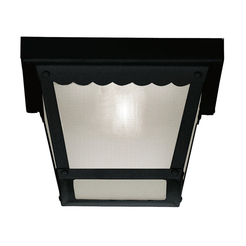 Meridian - M50058BK - One Light Outdoor Flush Mount - Black