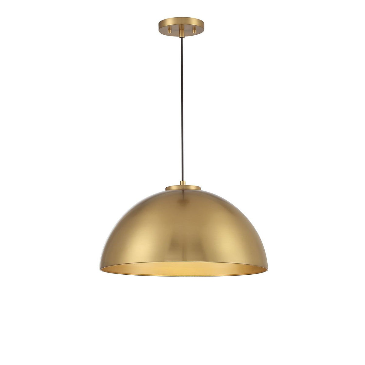 Meridian - M7024NB - One Light Pendant - Natural Brass