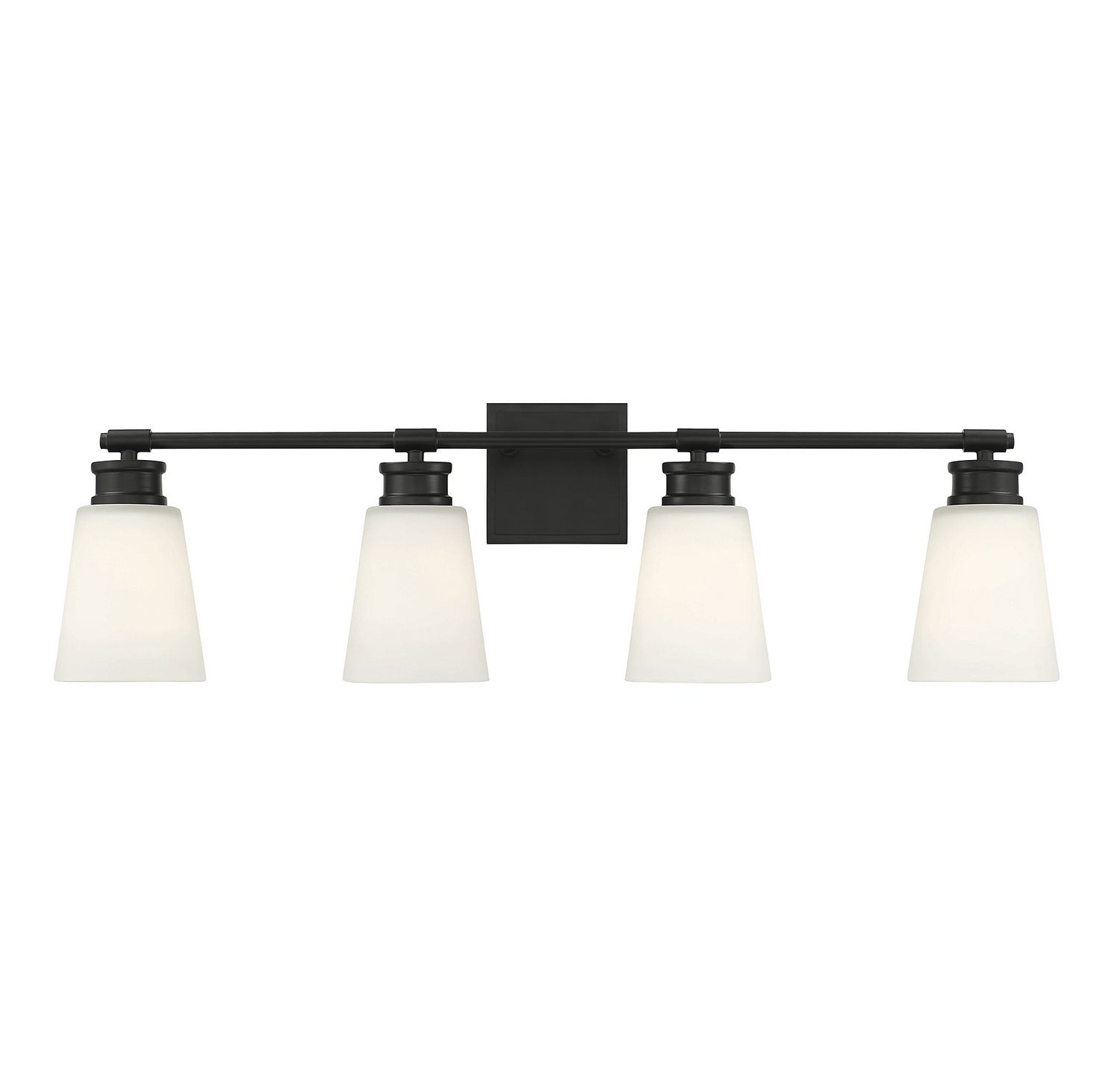 Meridian - M80056MBK - Four Light Bathroom Vanity Light - Matte Black