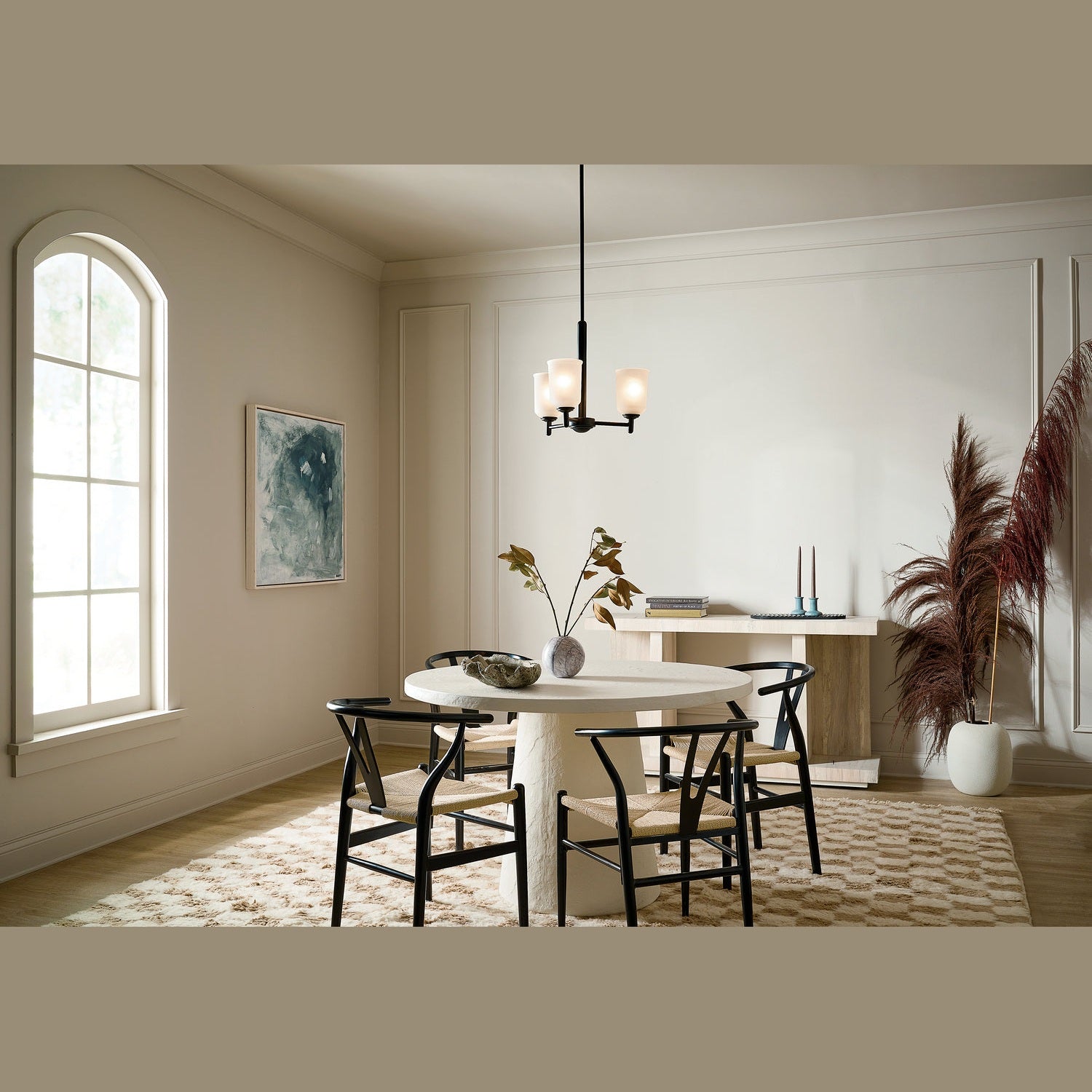 Kichler - 43670BK - Three Light Mini Chandelier - Shailene - Black
