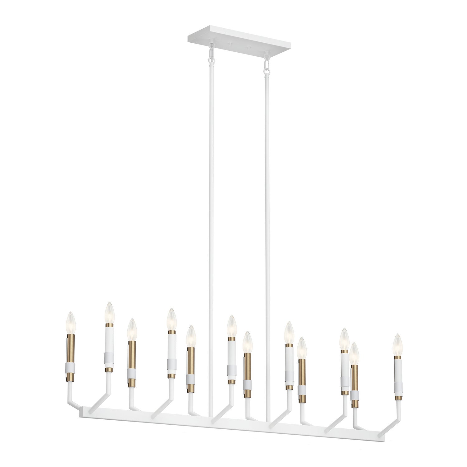 Kichler - 52350WH - 12 Light Linear Chandelier - Armand - White