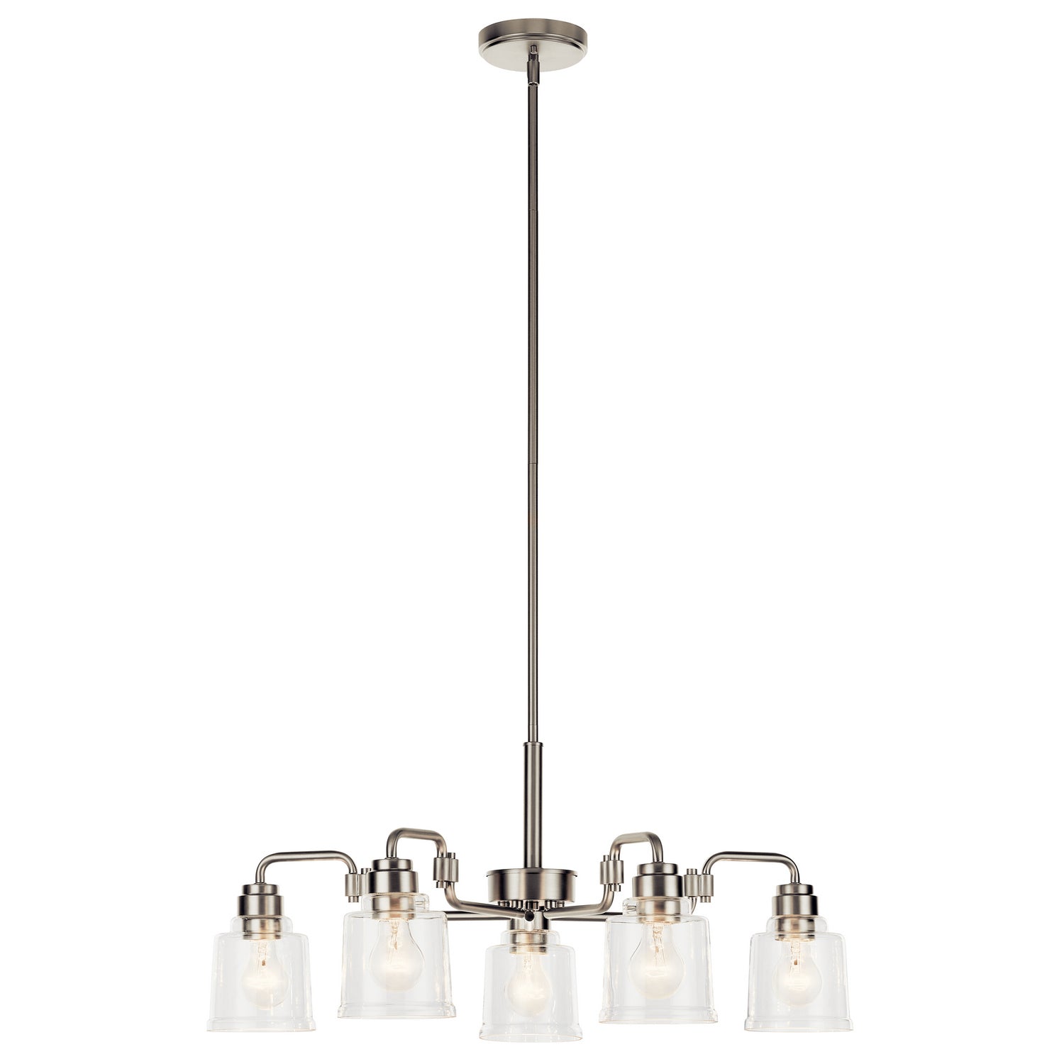 Kichler - 52398NI - Five Light Chandelier - Aivian - Nickel Textured
