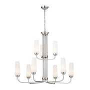 Kichler - 52482PN - Nine Light Chandelier - Truby - Polished Nickel