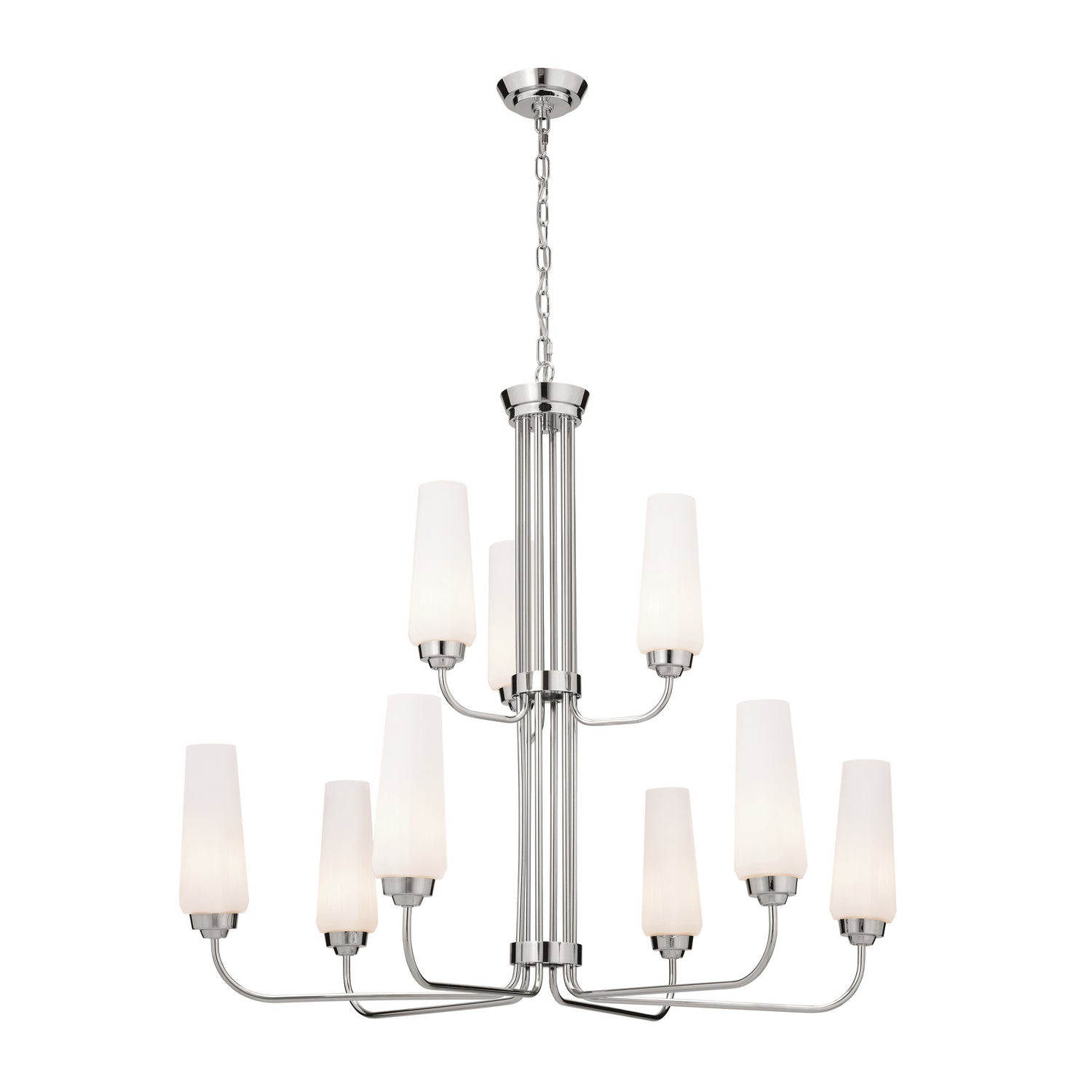 Kichler - 52482PN - Nine Light Chandelier - Truby - Polished Nickel