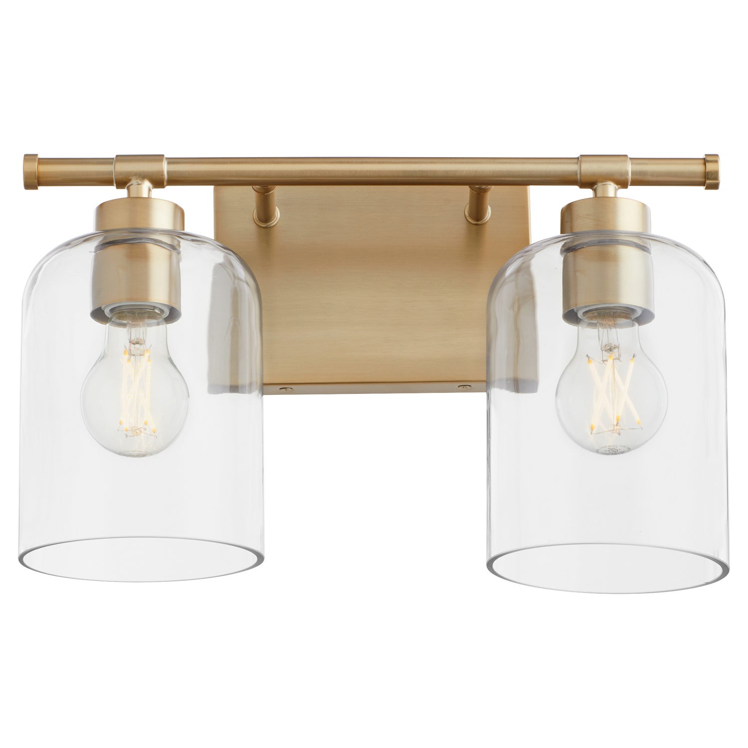 Quorum - 5374-2-80 - Two Light Vanity - Tribute - Aged Brass