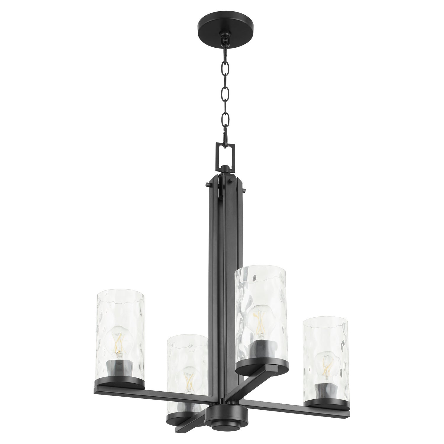 Quorum - 6111-4-59 - Four Light Chandelier - Steinway - Matte Black