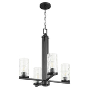 Quorum - 6111-4-59 - Four Light Chandelier - Steinway - Matte Black