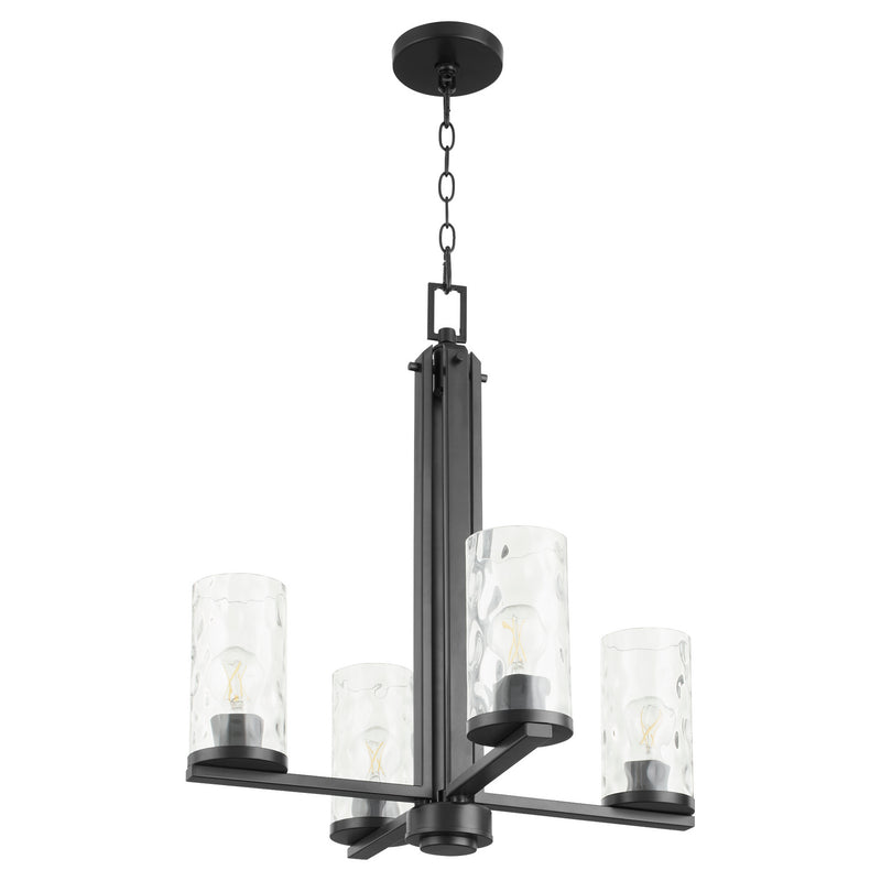 Quorum - 6111-4-59 - Four Light Chandelier - Steinway - Matte Black
