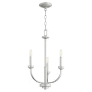 Quorum - 6160-3-64 - Three Light Chandelier - Reyes - Classic Nickel