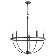 Quorum - 6374-5-59 - Five Light Chandelier - Tribute - Matte Black