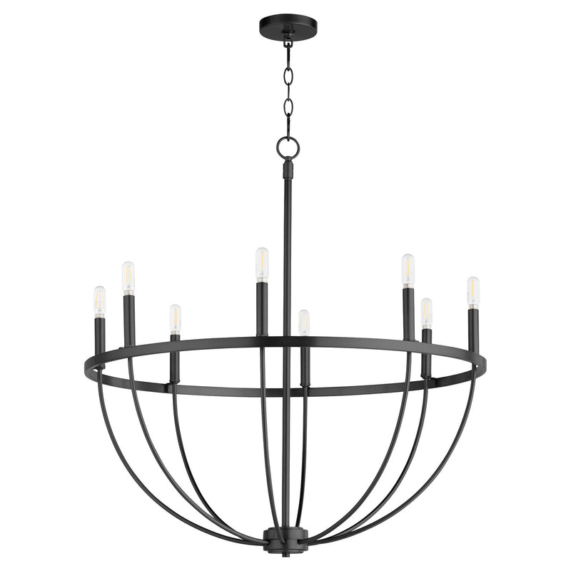 Quorum - 6374-8-59 - Eight Light Chandelier - Tribute - Matte Black
