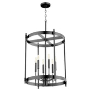 Quorum - 863-6-59 - Six Light Entry - Hamilton - Matte Black