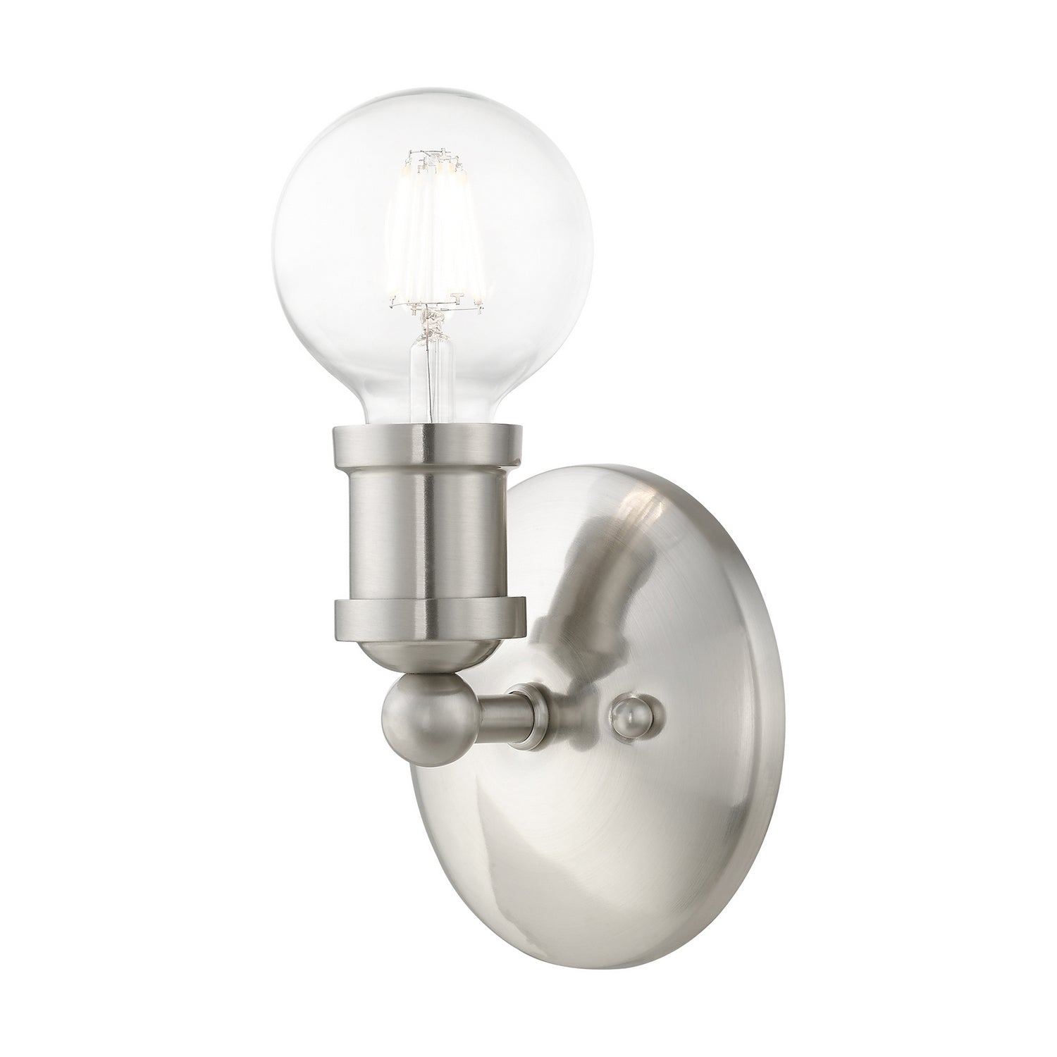 Livex Lighting - 14420-91 - One Light Vanity Sconce - Lansdale - Brushed Nickel