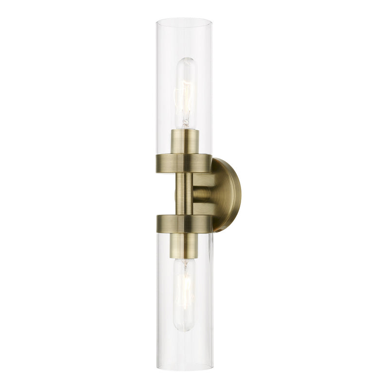 Livex Lighting - 16172-01 - Two Light Vanity Sconce - Ludlow - Antique Brass