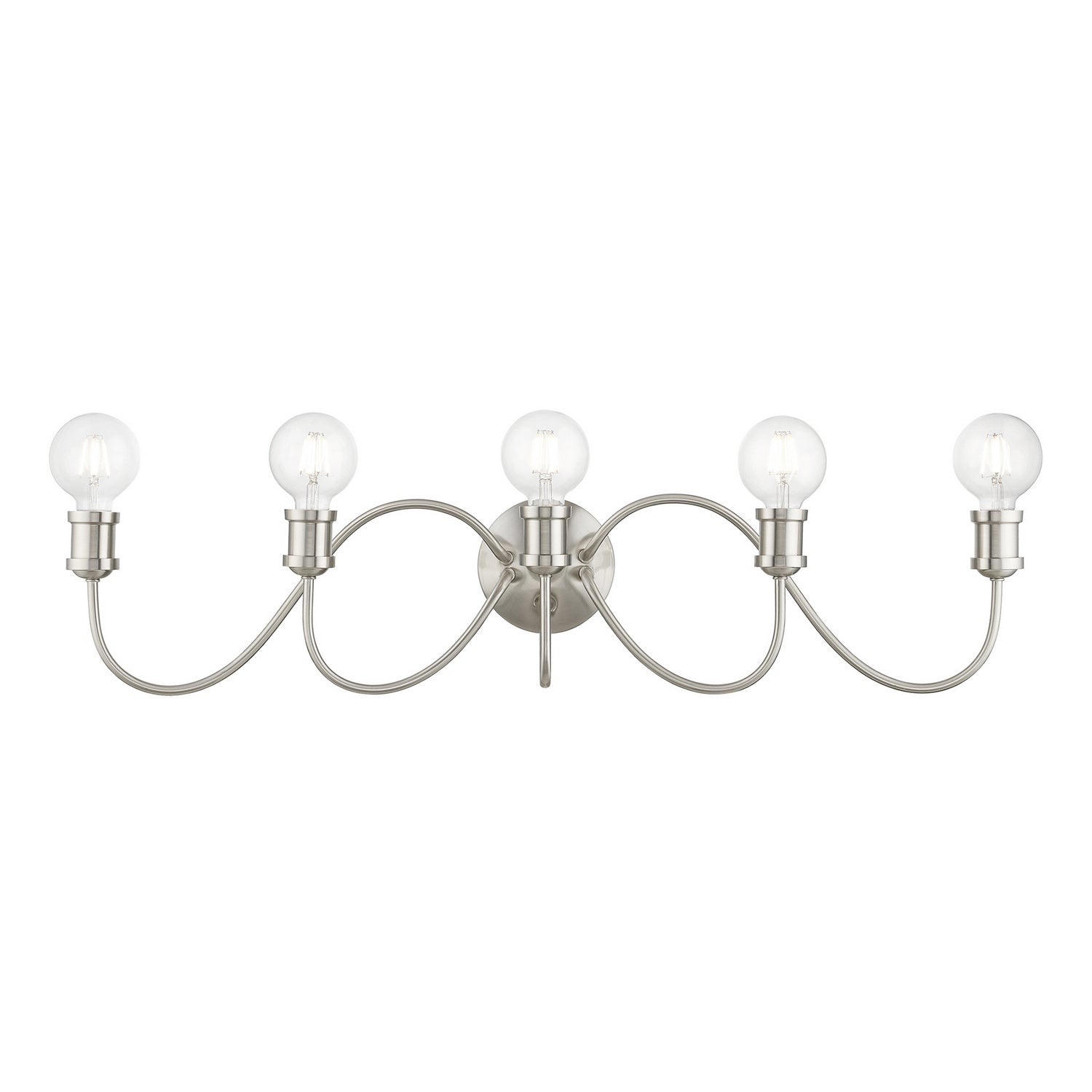 Livex Lighting - 16575-91 - Five Light Vanity Sconce - Lansdale - Brushed Nickel