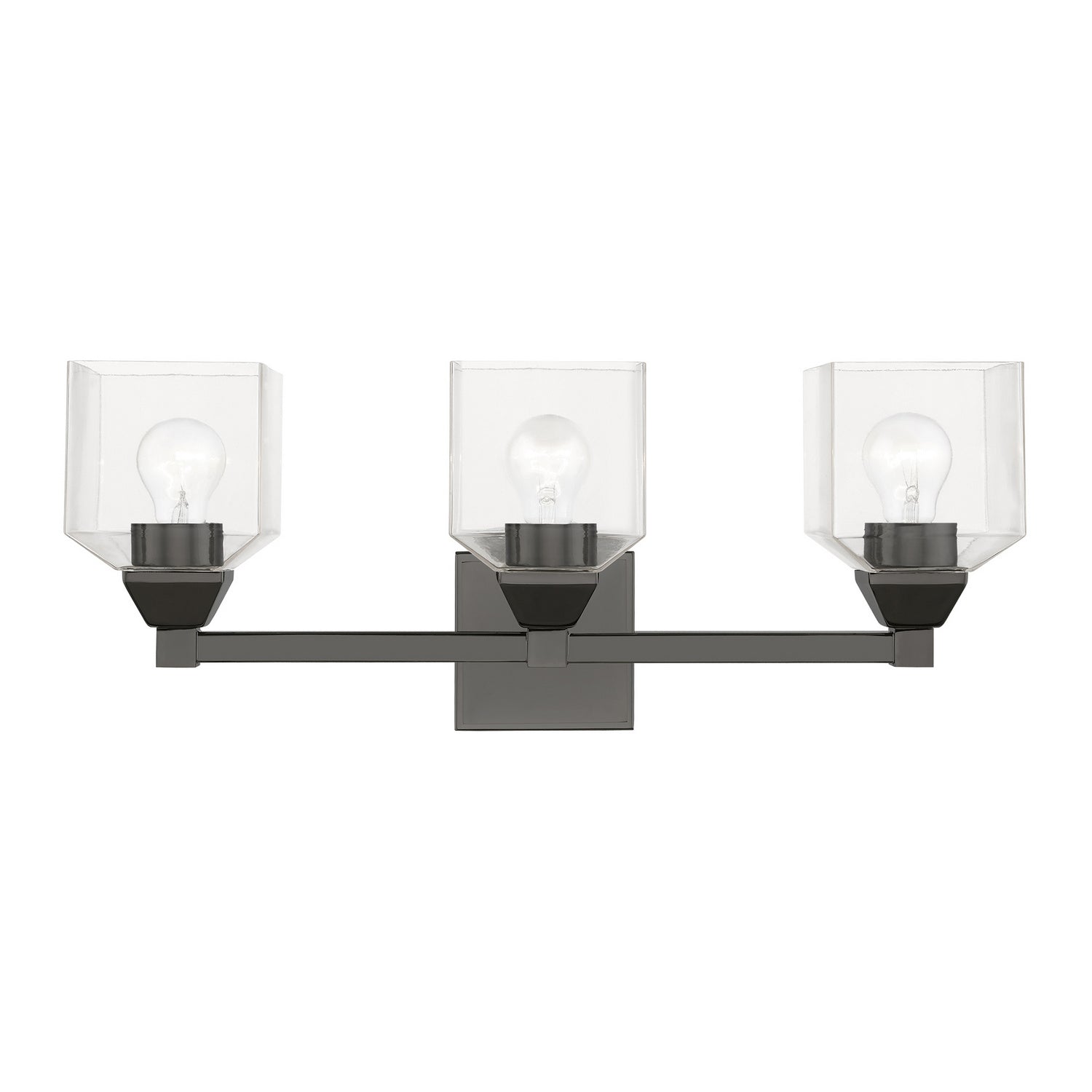 Livex Lighting - 16773-46 - Three Light Vanity Sconce - Aragon - Black Chrome