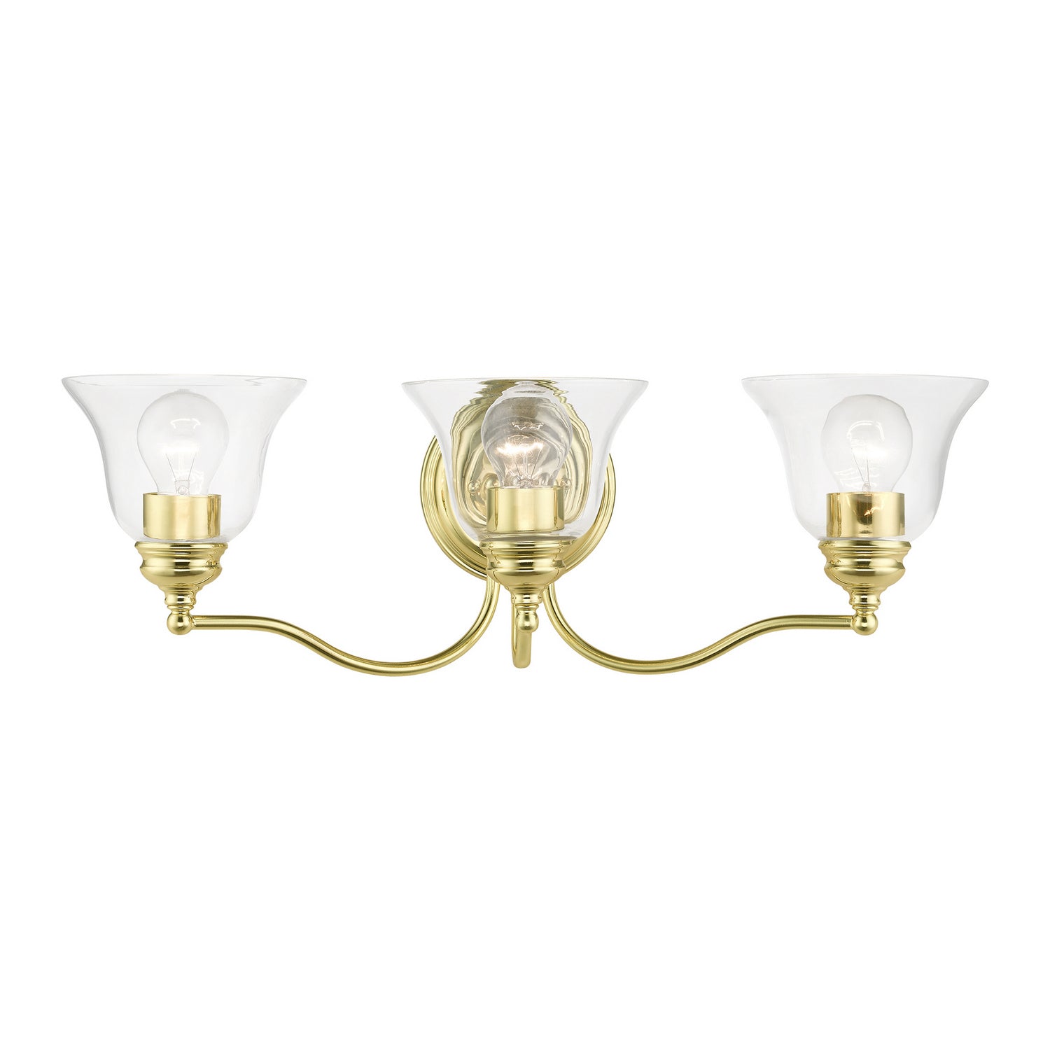 Livex Lighting - 16933-02 - Three Light Vanity Sconce - Moreland - Polished Brass