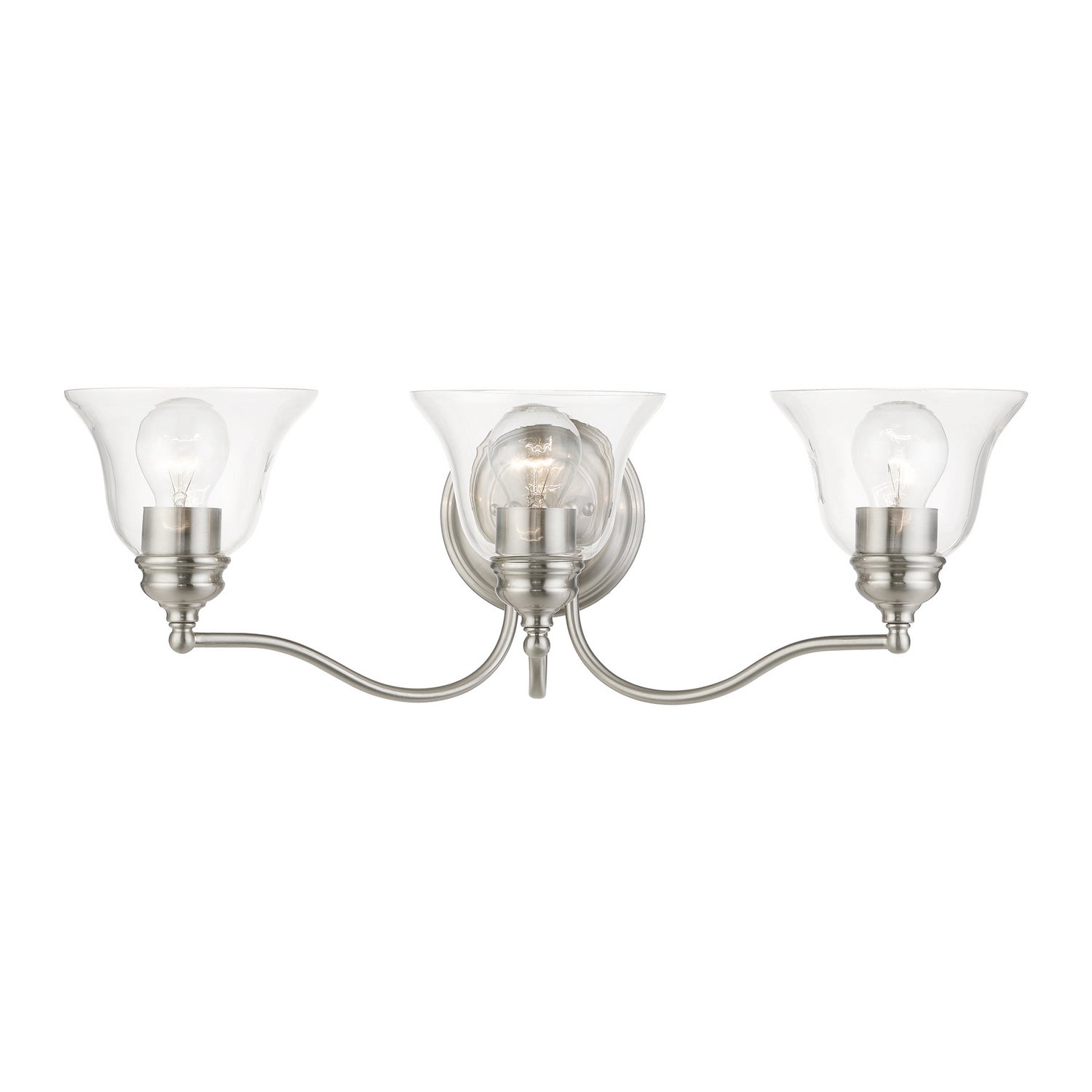 Livex Lighting - 16933-91 - Three Light Vanity Sconce - Moreland - Brushed Nickel