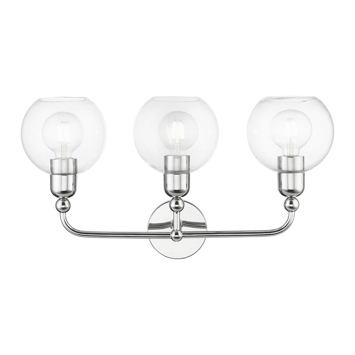 Livex Lighting - 16973-05 - Three Light Vanity Sconce - Downtown - Polished Chrome