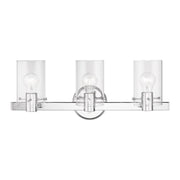 Livex Lighting - 17233-05 - Three Light Vanity Sconce - Munich - Polished Chrome