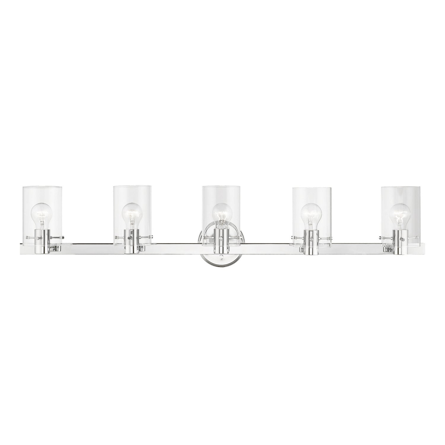Livex Lighting - 17235-05 - Five Light Vanity Sconce - Munich - Polished Chrome
