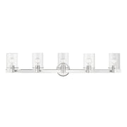 Livex Lighting - 17235-05 - Five Light Vanity Sconce - Munich - Polished Chrome