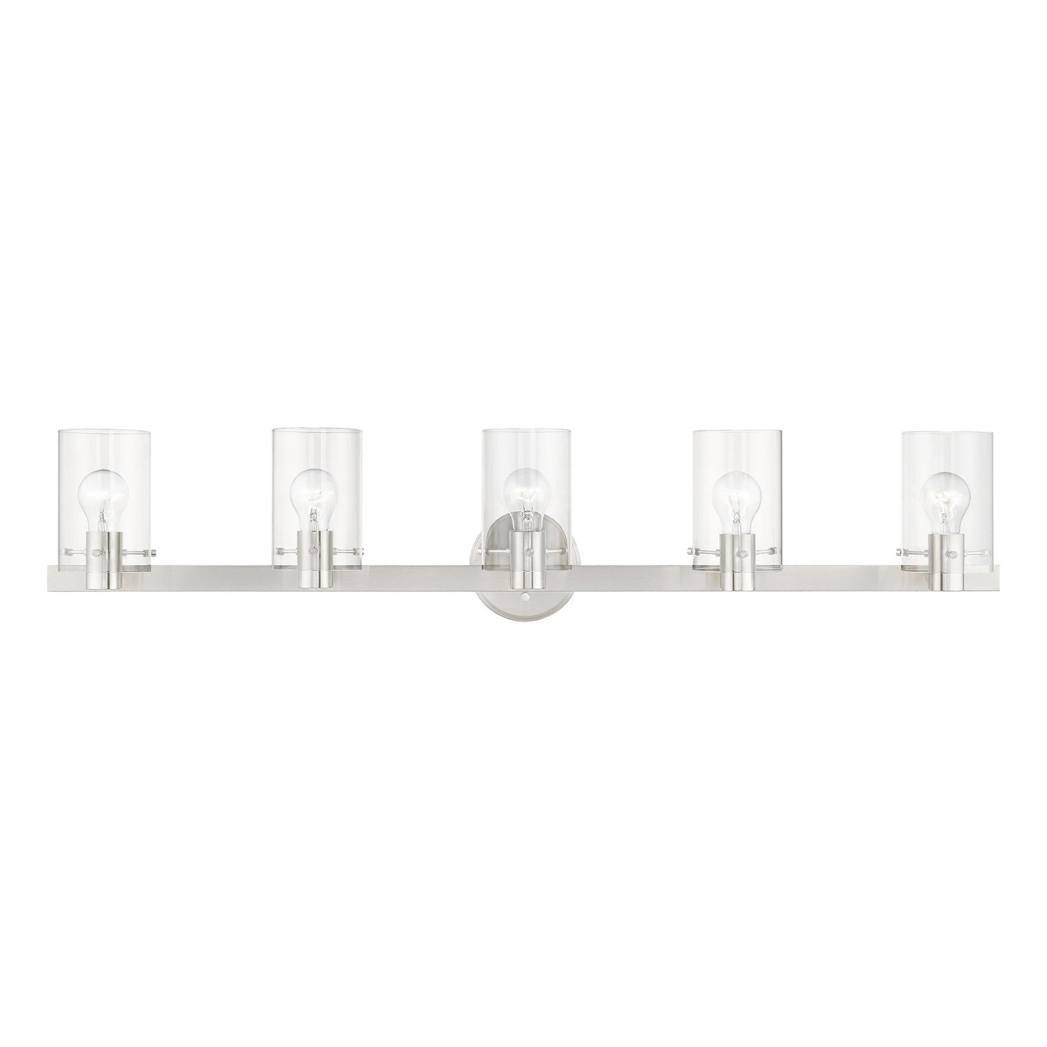 Livex Lighting - 17235-91 - Five Light Vanity Sconce - Munich - Brushed Nickel