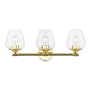 Livex Lighting - 17473-02 - Three Light Vanity Sconce - Willow - Polished Brass