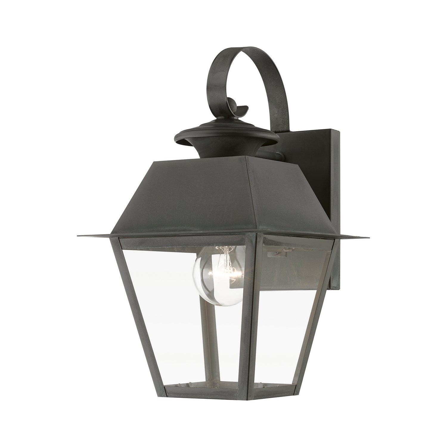Livex Lighting - 27212-61 - One Light Outdoor Wall Lantern - Wentworth - Charcoal