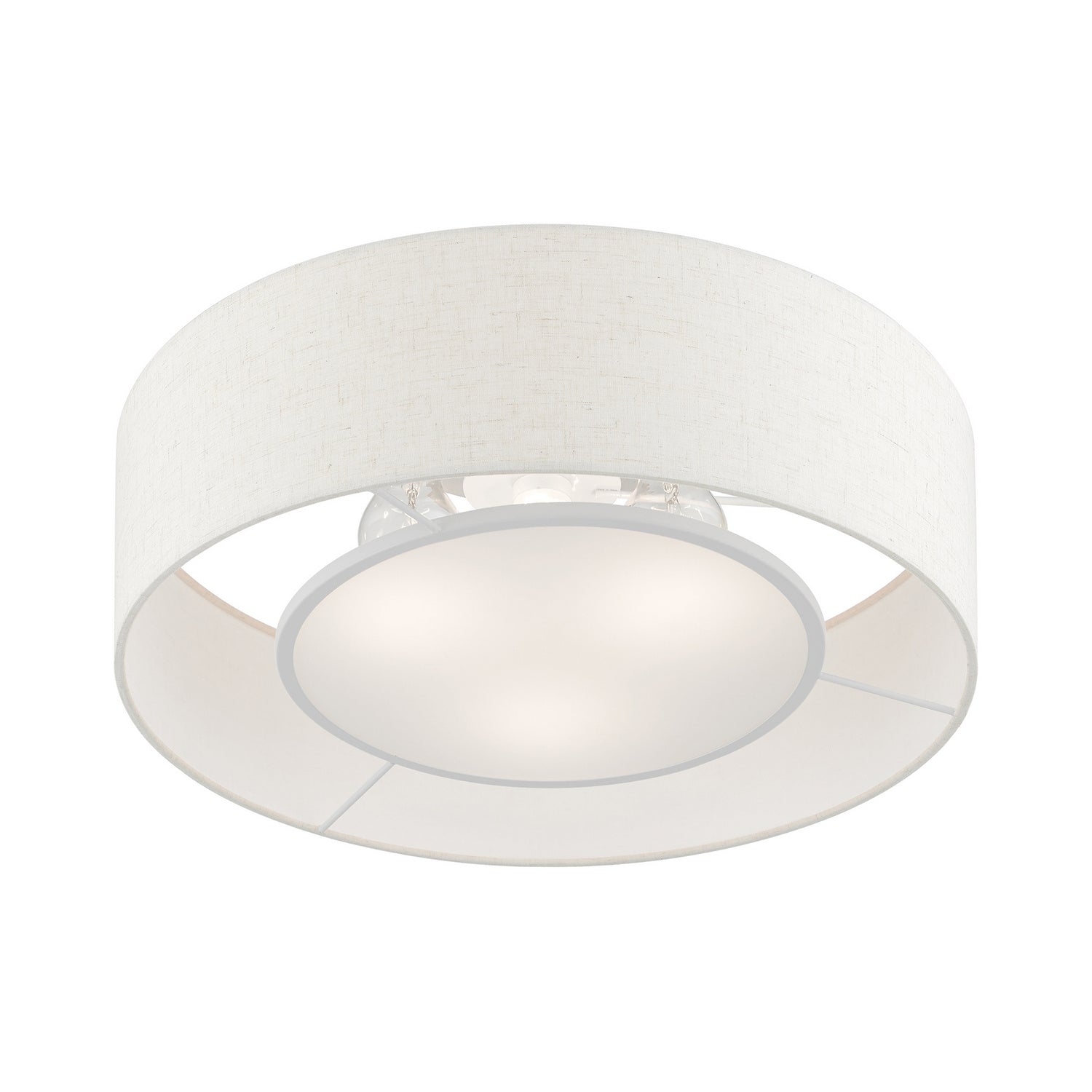 Livex Lighting - 40143-92 - Three Light Semi-Flush Mount - Ellsworth - English Bronze