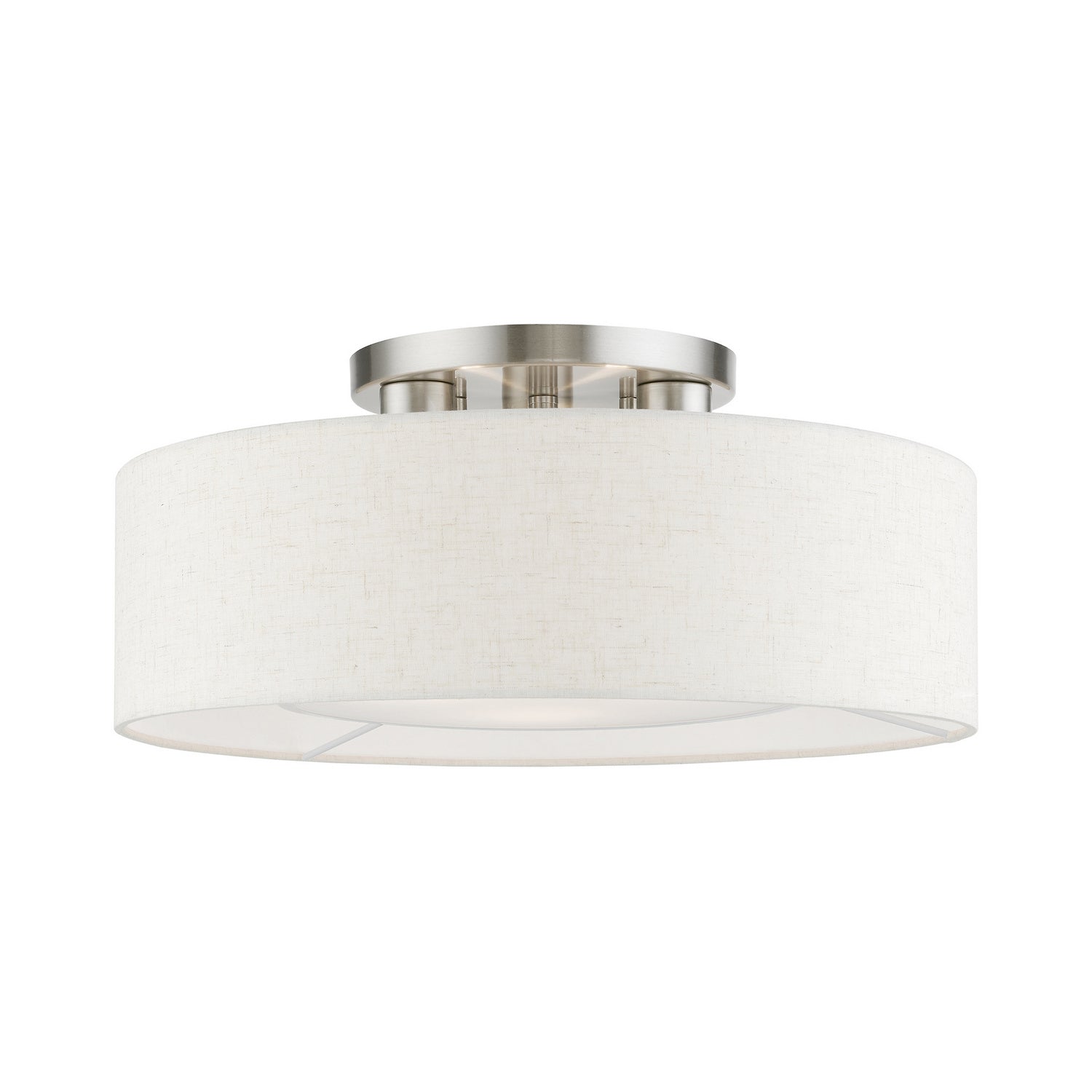 Livex Lighting - 40143-92 - Three Light Semi-Flush Mount - Ellsworth - English Bronze