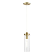 Livex Lighting - 41236-01 - One Light Mini Pendant - Devoe - Antique Brass
