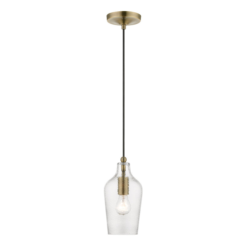 Livex Lighting - 41240-01 - One Light Mini Pendant - Avery - Antique Brass