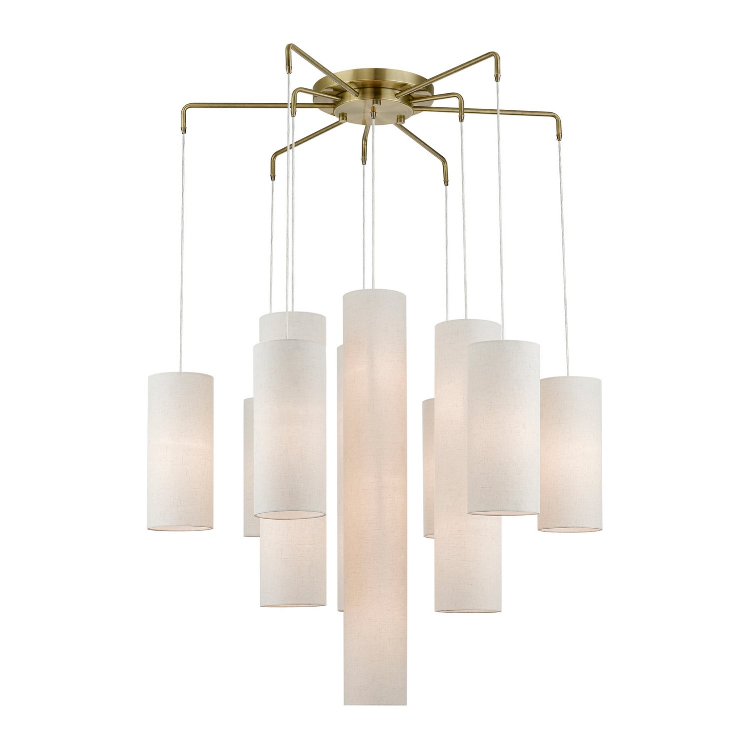 Livex Lighting - 42657-01 - 15 Light Foyer Chandelier - Strathmore - Antique Brass