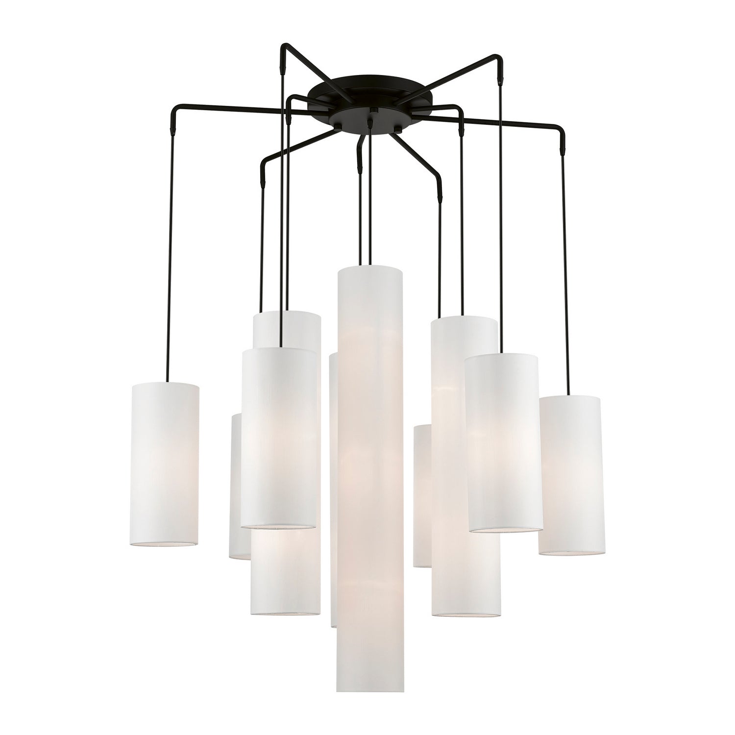 Livex Lighting - 42658-04 - 15 Light Foyer Chandelier - Strathmore - Black