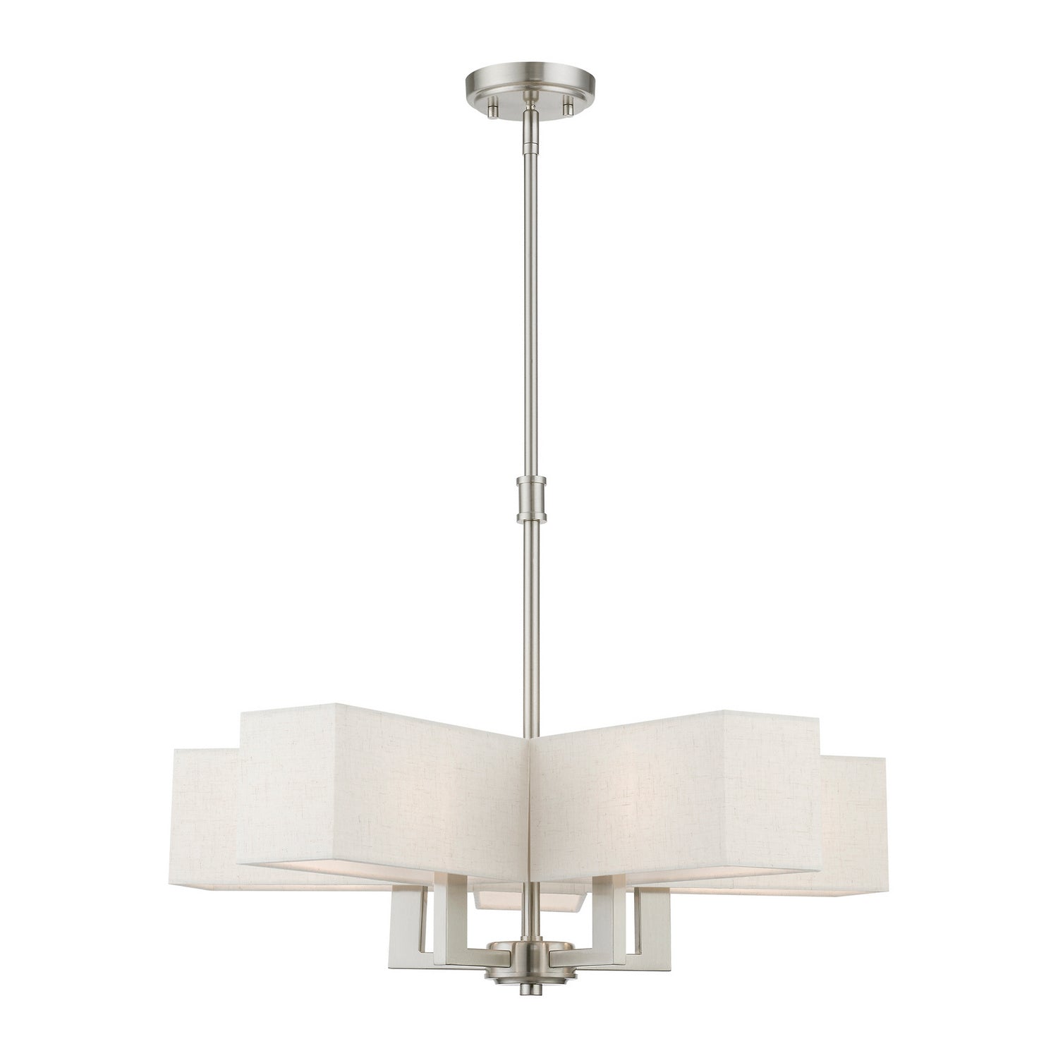 Livex Lighting - 42665-91 - Five Light Chandelier - Rubix - Brushed Nickel