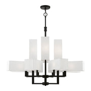 Livex Lighting - 42679-04 - 12 Light Foyer Chandelier - Rubix - Black