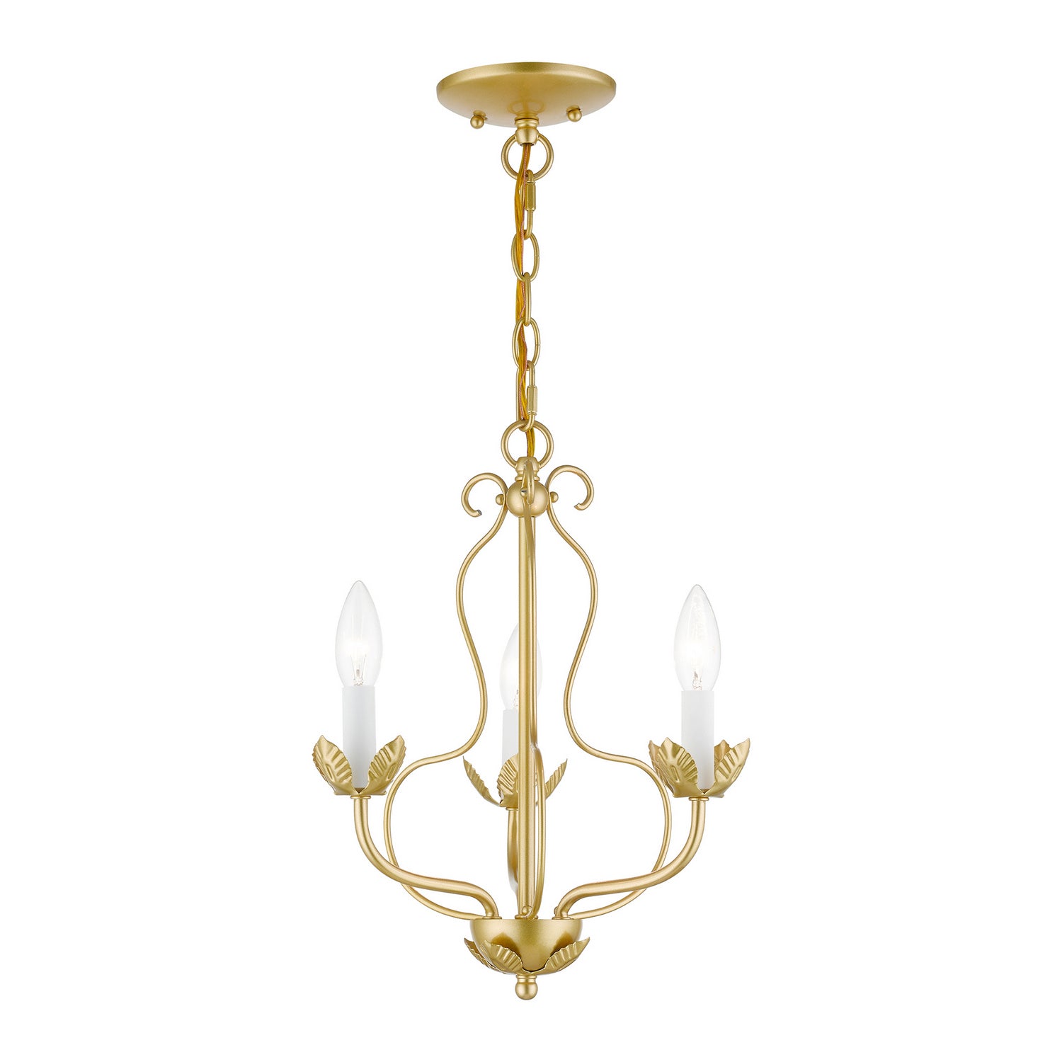Livex Lighting - 42903-33 - Three Light Chandelier - Katarina - Soft Gold