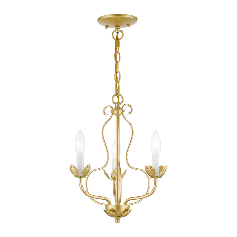 Livex Lighting - 42903-33 - Three Light Chandelier - Katarina - Soft Gold