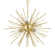 Livex Lighting - 46175-33 - Seven Light Chandelier - Tribeca - Soft Gold w/Polished Brass