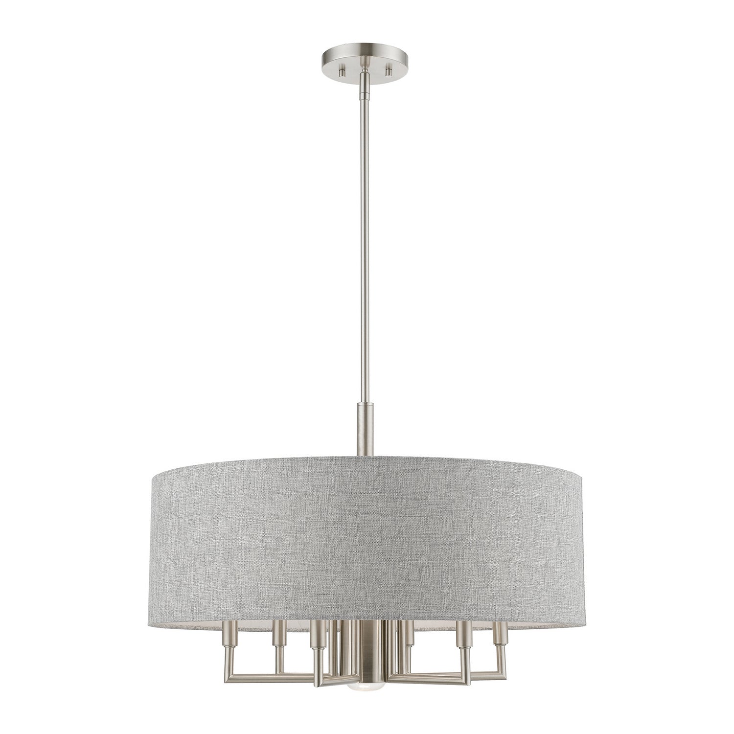 Livex Lighting - 46736-91 - Seven Light Chandelier - Dakota - Brushed Nickel