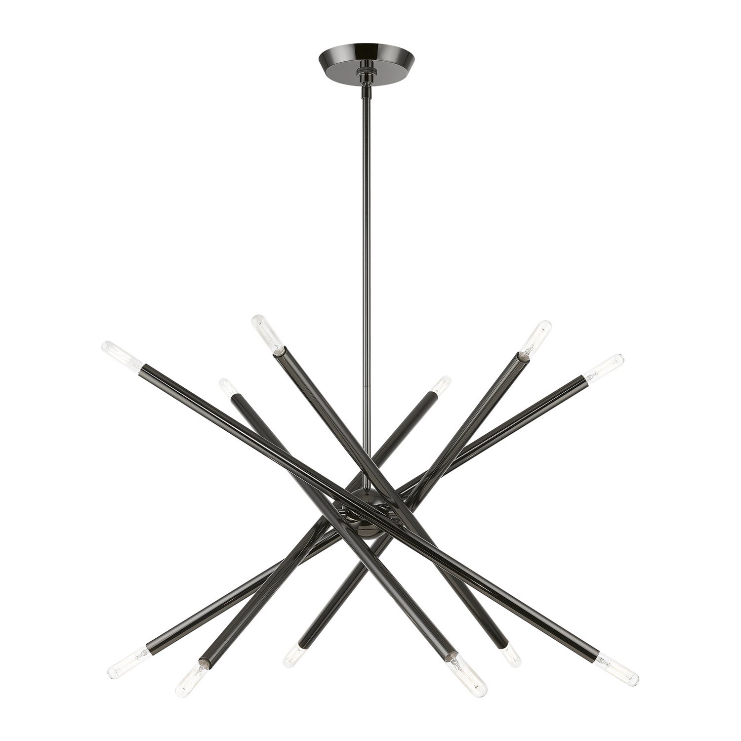 Livex Lighting - 46776-46 - 12 Light Chandelier - Soho - Black Chrome