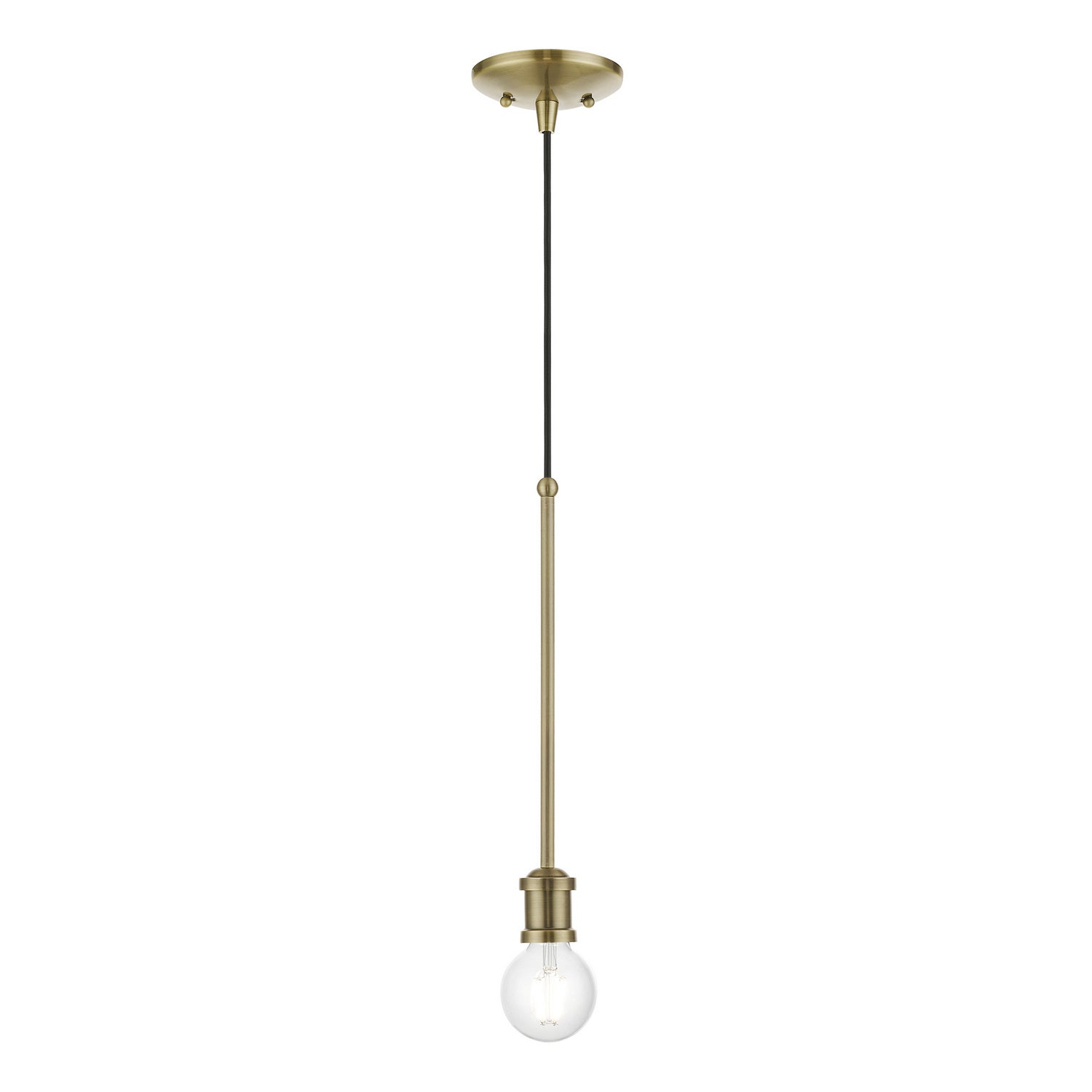 Livex Lighting - 47161-01 - One Light Pendant - Lansdale - Antique Brass