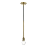Livex Lighting - 47161-01 - One Light Pendant - Lansdale - Antique Brass