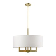 Livex Lighting - 48786-01 - Four Light Chandelier - Cresthaven - Antique Brass