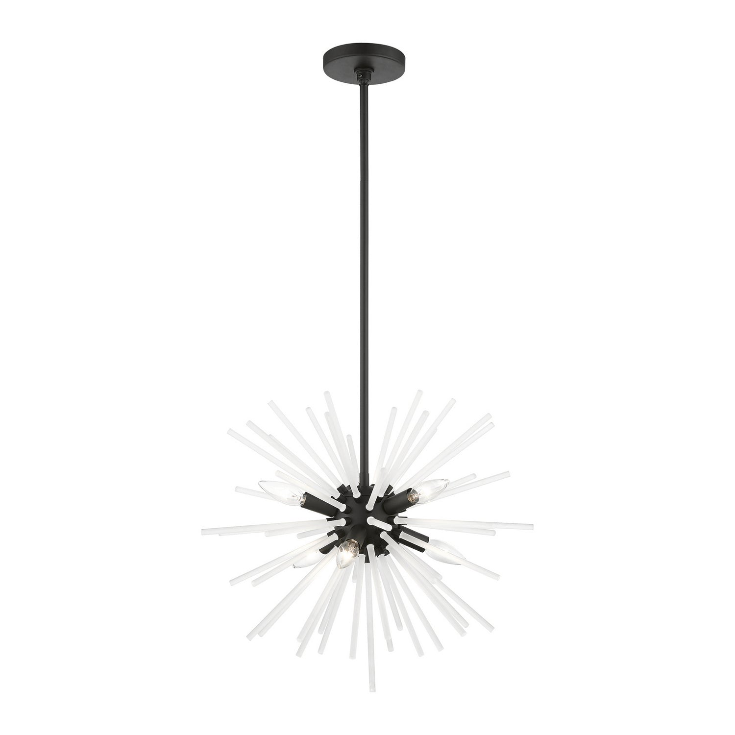 Livex Lighting - 48824-04 - Six Light Chandelier - Uptown - Black