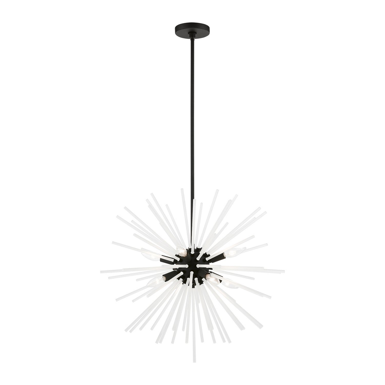 Livex Lighting - 48826-04 - Eight Light Chandelier - Uptown - Black